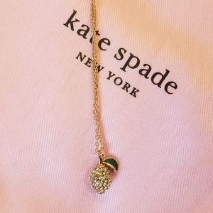 NWT Kate Spade Picnic Perfect Lemon mini necklace
